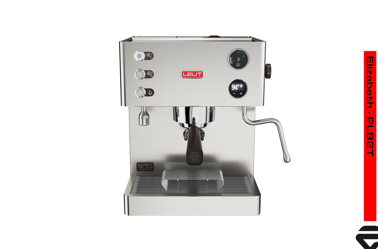 Lelit Elizabeth dual boiler espresso machine in stainless steel